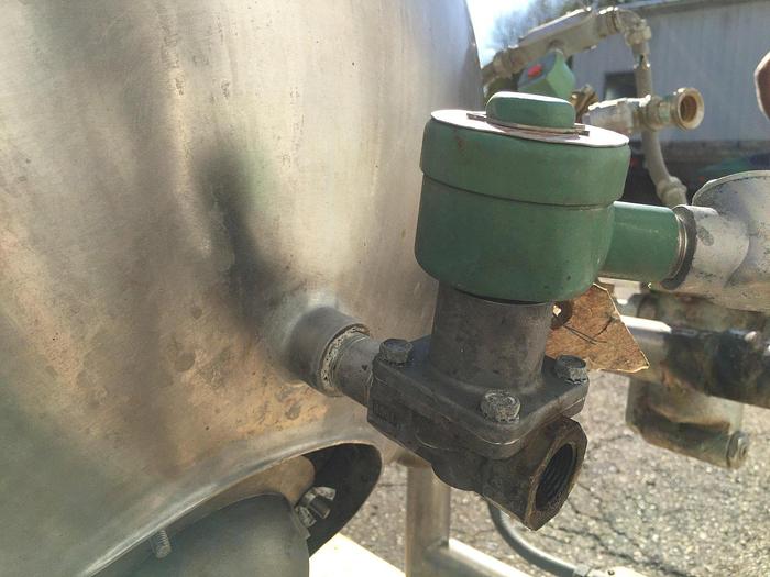 Used 60 GALLON GROEN TWIN ACTION AGITATED KETTLE - TILT TO POUR DISCHARGE - S/S - JACKETED