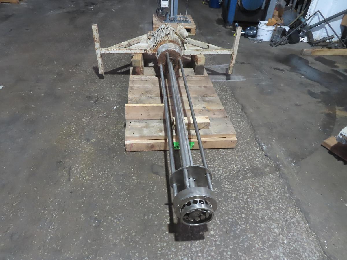 Used 15 HP ROSS HIGH SHEAR MIXER/EMULSIFIER - 1.5" x 71" LONG SHAFT