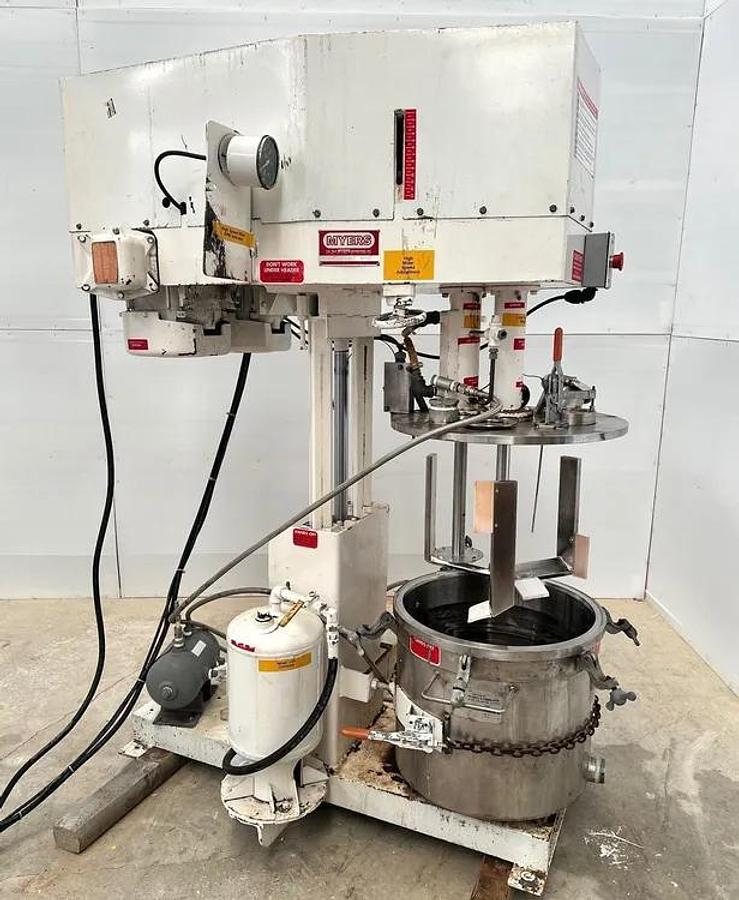 Used 10 GALLON MYERS DUAL SHAFT MIXER - S/S - VACUUM - JACKETED