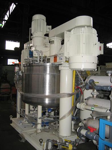 Used 330 GALLON ROSS TRIPLE SHAFT VACUUM DISPERSER - S/S - VACUUM - JACKETED