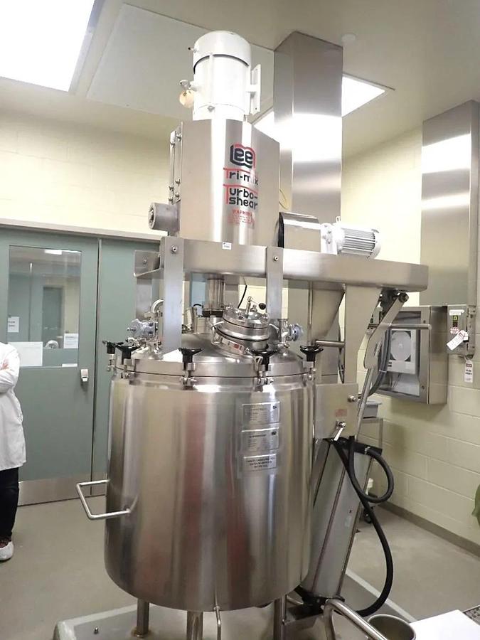 Used 60 GALLON LEE TRI-MIX TURBO SHEAR KETTLE – S/S – VACUUM – JACKETED