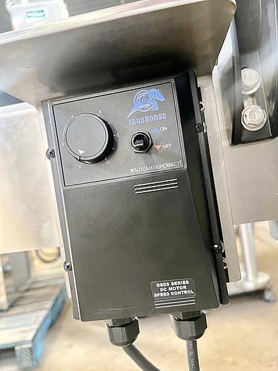 Used UNUSED 4'' WIDE X 95'' LONG BELT CONVEYOR WITH SIDE RAILS