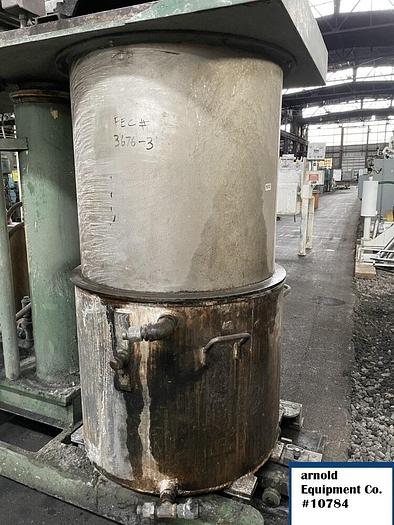 Used 100 GALLON ROSS DOUBLE PLANETARY MIXER - MODEL HDM-100 - S/S - VAC - JKTD.