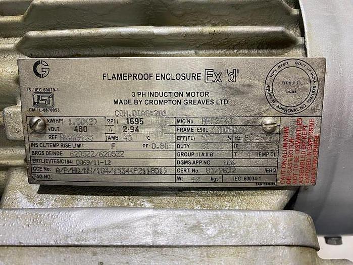 Used CADMACH CMJ-12 S/S GRANULATING MILL