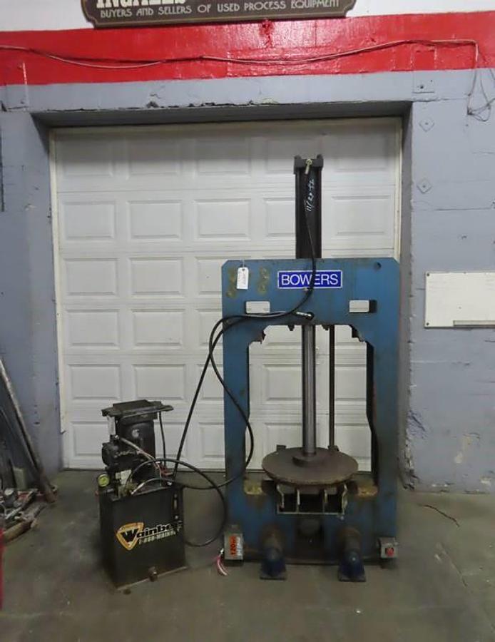 Used BOWERS HYDRAULIC TANK DISCHARGE RAM PRESS