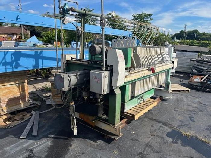Used 20 CU. FT. AVERY FILTER COMPANY FILTER PRESS - 1000 MM