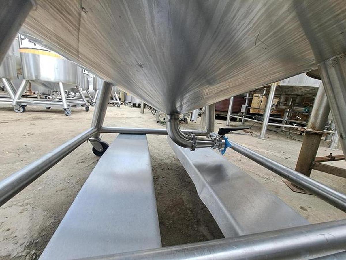 Used 450 GALLON CONE BOTTOM TANKS - T-316 S/S (2)
