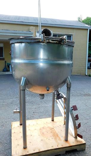 Used 150 GALLON GROEN KETTLE WITH SCRAPE AGITATION