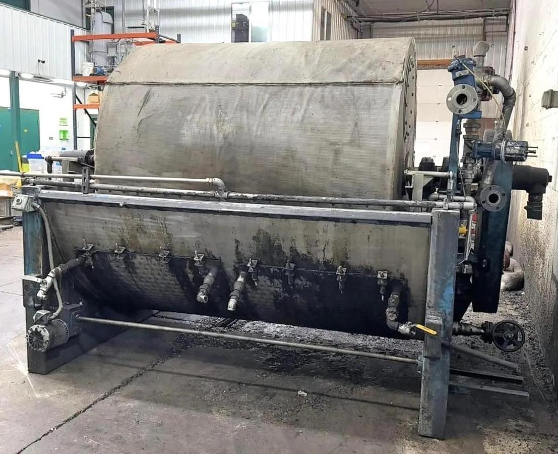 Used 6 FT x 6 FT ALAR ROTARY VACUUM DRUM FILTER - S/S DRUM