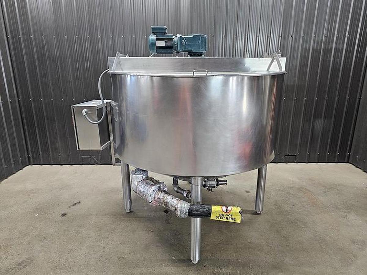 Used 500 GALLON CHESTER JENSEN COOKER COOLER - S/S - JACKETED