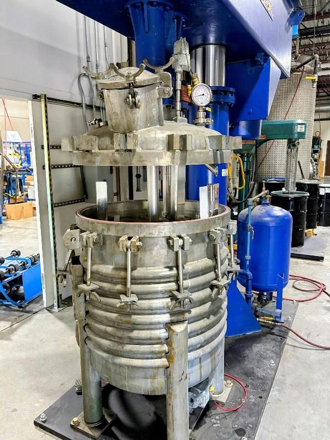 Used 100 GALLON HOCKMEYER DUAL SHAFT MIXER – S/S – VACUUM – JACKETED (#9212)