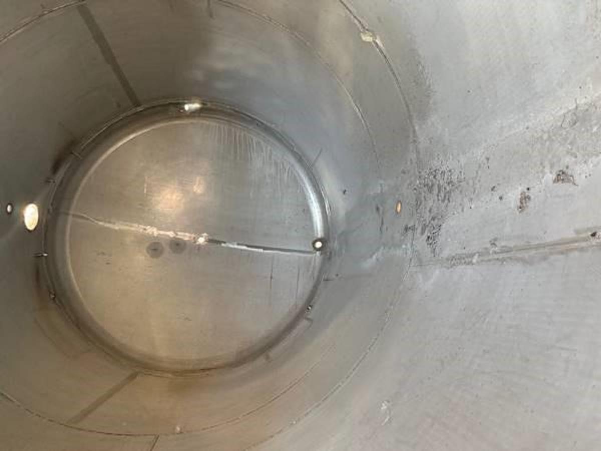 Used 6,000 GALLON STAINLESS STEEL VERTICAL TANK - 50 PSI INTERNAL @ 250 DEG. F