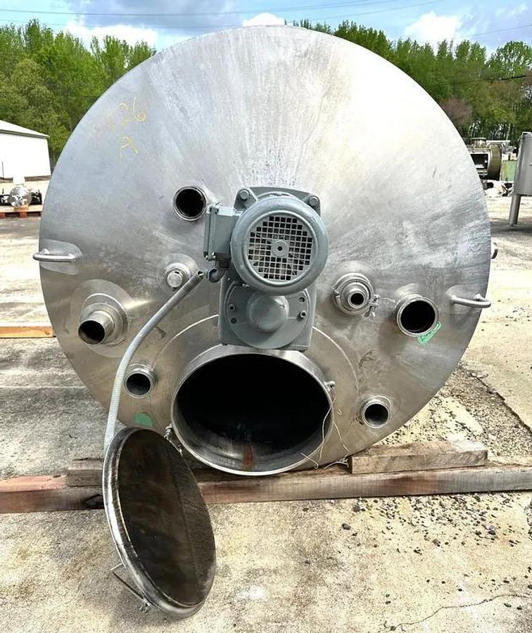 Used 600 GALLON WALKER JACKETED MIX TANK WITH SWEEP MIXER