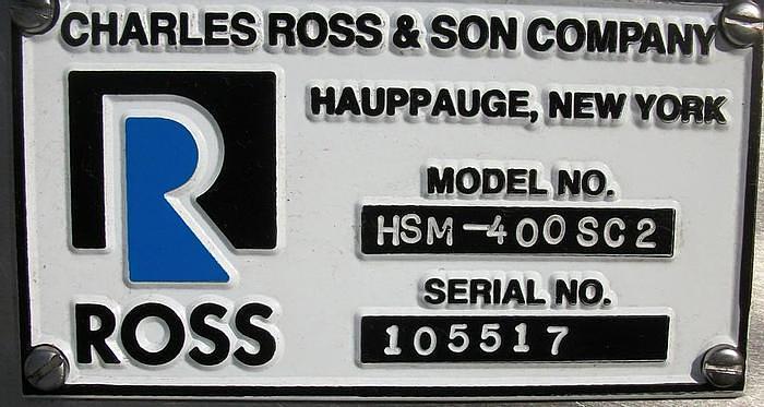 Used 2 HP ROSS HIGH SHEAR 400 INLINE MIXER
