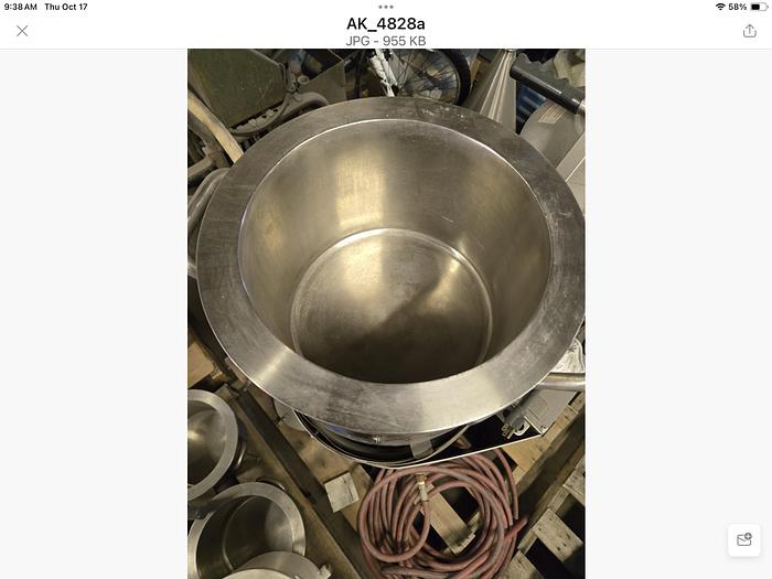 Used 2 GALLON ROSS MIX CAN - S/S - 50 PSI JACKET
