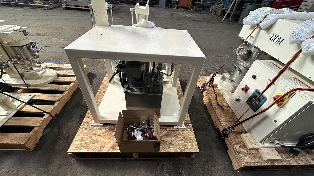 Used 4 GALLON ROSS DOUBLE PLANETARY MIXER WITH DISCHARGE RAM PRESS