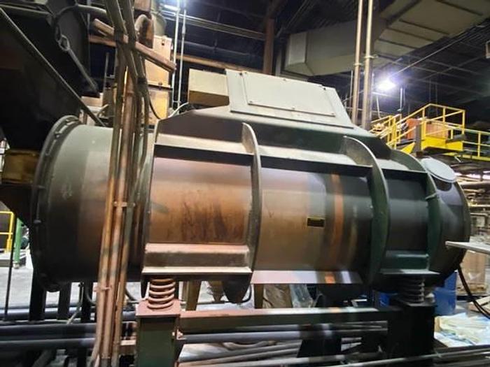 Used 40" X 14' CARMAN FLUID BED DRYER SYSTEM WITH VIBRATORY FEEDER