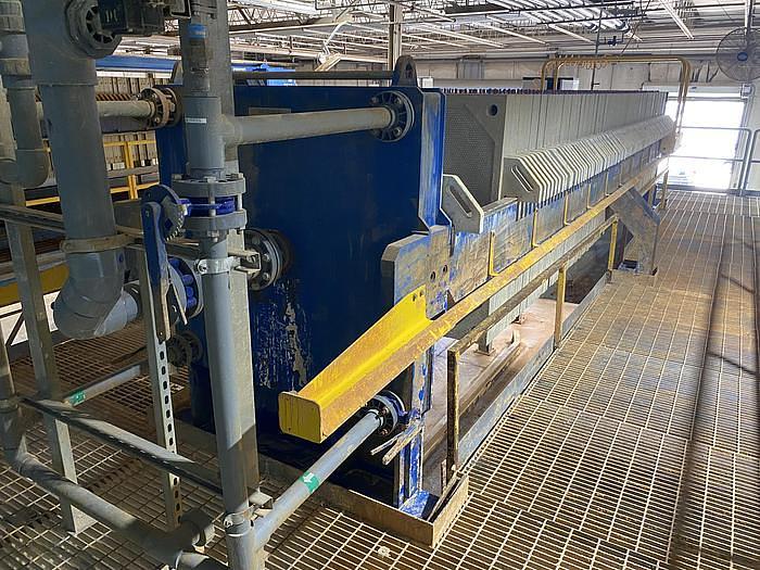 Used 130 CU. FT. MICRONICS FILTER PRESS - 1200 MM
