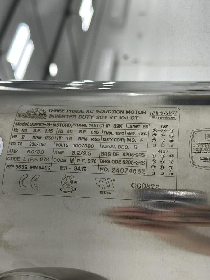 Used 100 GALLON CEDARSTONE MIXING TANK - T-304 SS