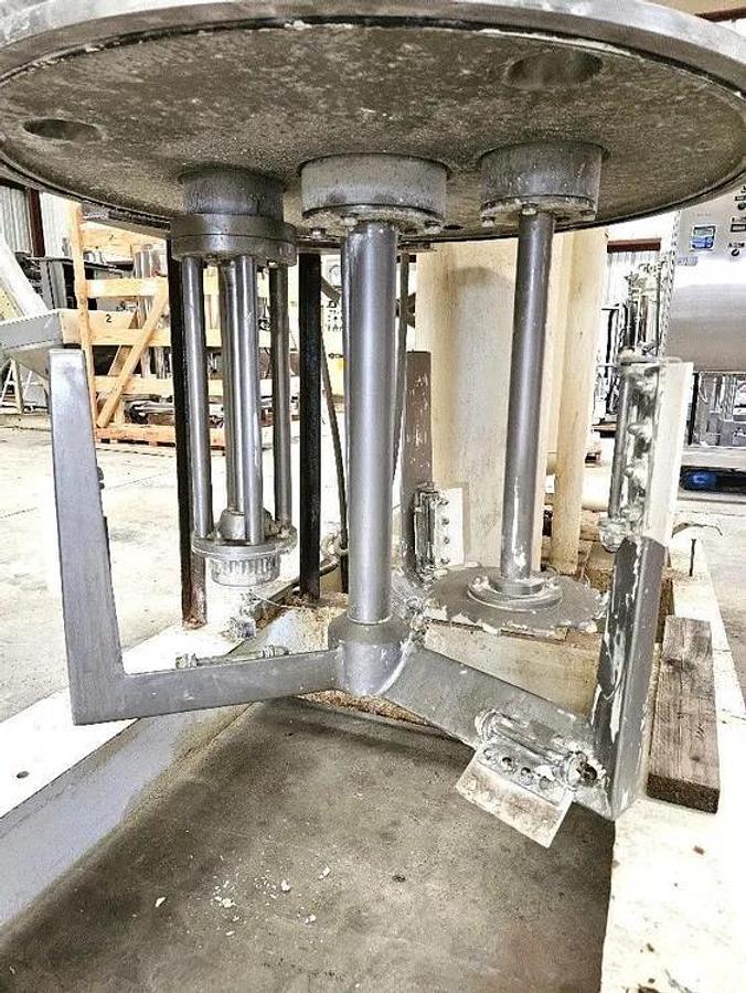 Used 100 GALLON ROSS TRIPLE MOTION MIXER - MODEL PVM-100 - S/S - VACUUM - JACKETED