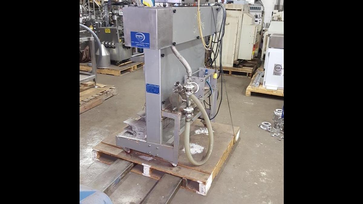 Used PAKSOURCE PSG MINI PMP POUCH FILLER/SEALER, LIQUID, STAINLESS STEEL