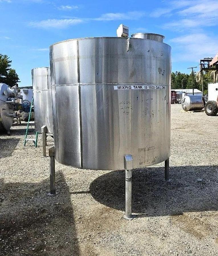 Used 1,500 GALLON MIX TANKS - S/S (2)