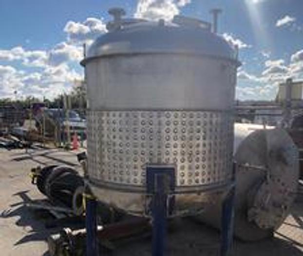 Used 500 GALLON SOVEREIGN STAINLESS BATCH REACTOR - S/S - 150/150 PSI