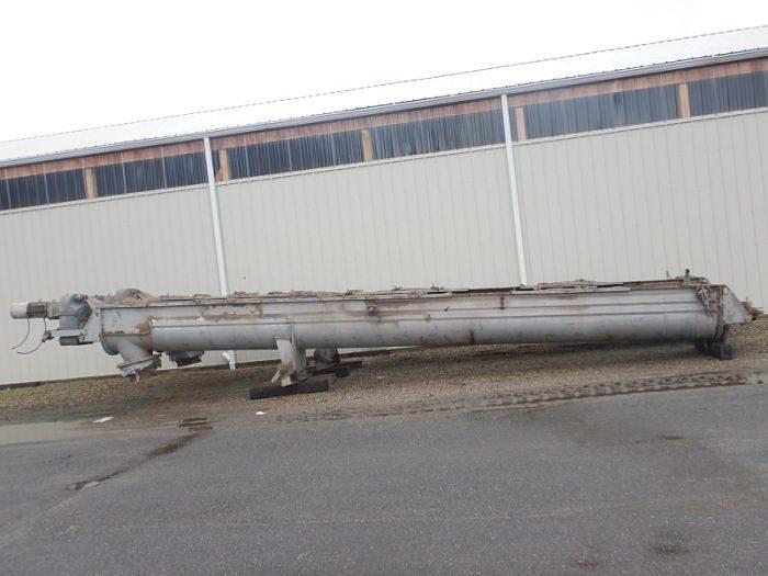 Used 24" x 32' SINGLE SCREW JACKETED COOLING SCREW - C/S