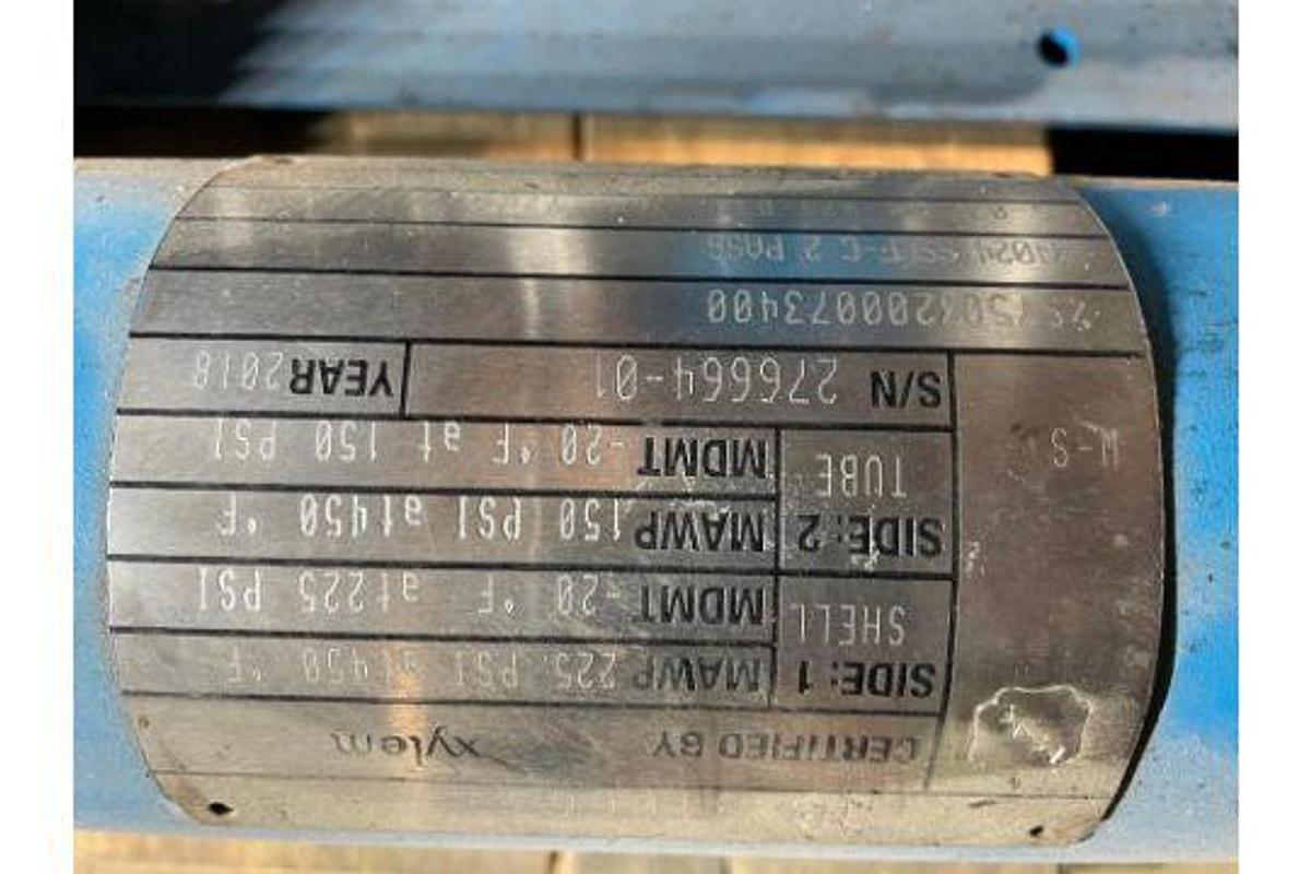 Used 4.2 SQ. FT. PFAUDLER WIPED FILM EVAPORATOR  - T316L S/S -  30 PSI/FV/200 PSI