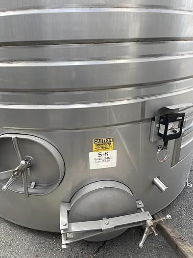 Used 5,483 GALLON S/S JACKETED TANKS (3) AVAILABLE