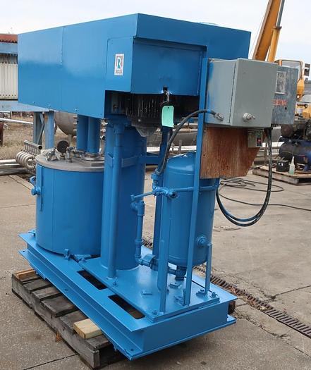 Used 40 GALON ROSS DUAL SHAFT MIXER - PVM-40 - S/S - VAC - JKTD.