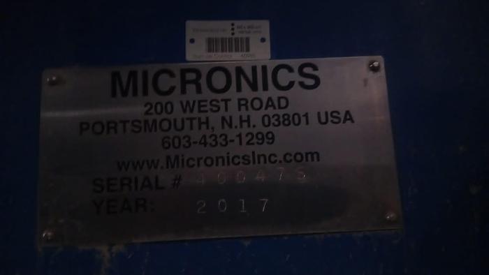 Used 500 CU. FT. MICRONICS FILTER PRESS - 2000 MM PLATES