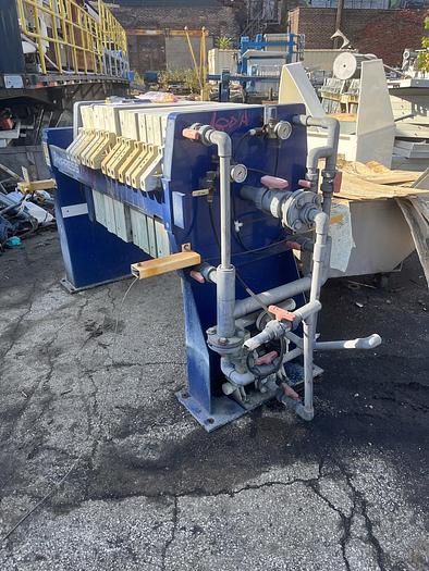 Used 4 CU. FT. USED PACIFIC PRESS FILTER PRESS - 630 MM - CGR - AUTOMATIC