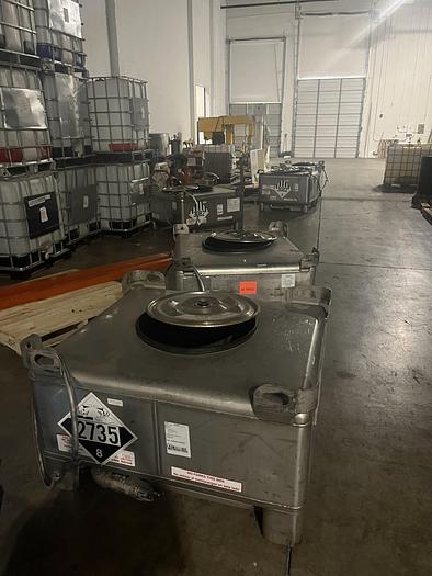 Used 165 GALLON CAPACITY PRECISION PORTABLE TOTE BIN - S/S