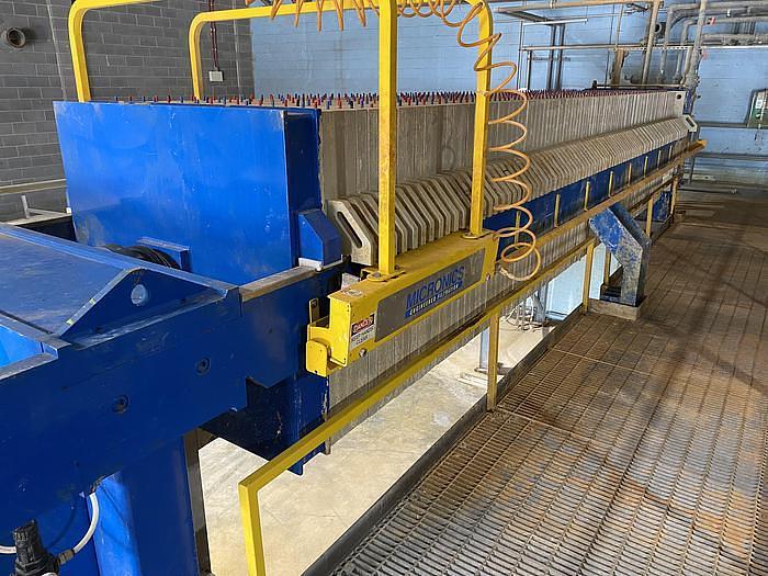 Used 130 CU. FT. MICRONICS FILTER PRESS - 1200 MM