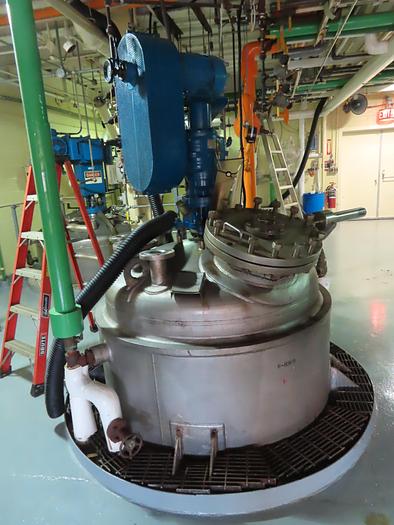 Used 750 GALLON PFAUDLER STAINLESS STEEL REACTOR, JACKETED, HIGH TEMPERATURE, PSI 450/525
