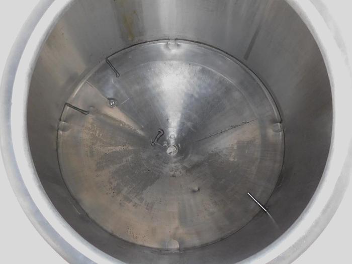 Used 1,000 GALLON APV CREPACO TANK - S/S - JACKETED - WITH CONE BOTTOM