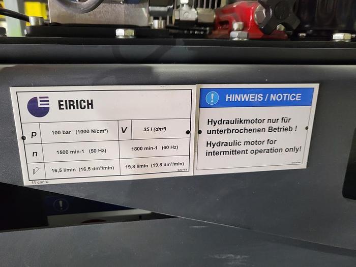 Used UNUSED EIRICH MODEL RV-16 HIGH INTENSITY MIXER - 900 L / 238 GAL - 75 HP