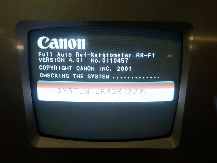 Used Canon RK-F1 Full Autorefractor-Keratometer with Adjustable Table 66VT