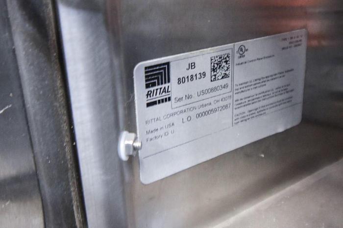 Used 176" Long x 8" Wide Food Grade Flighted Incline Conveyor