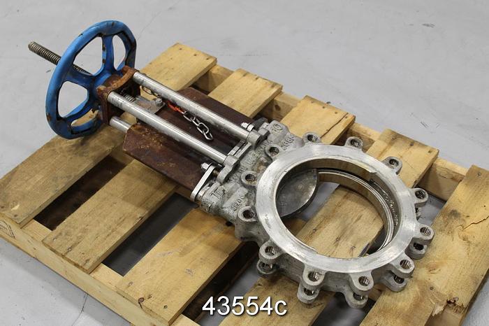 Used True Line 10" Hand Operated Knife Gate Valve #43554