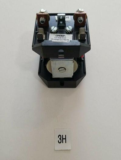 *NEW - NO BOX* Crown 90304 (91769-4) Forklift Contactor 12V DC 75A