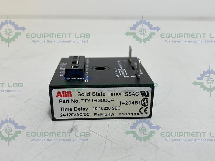 ABB SSAC TDU3000A Solid State Timer, Time Delay 10-1023SEC