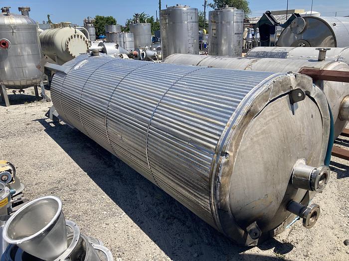 Used BPT Inc. approximately 1,100 gallon stainless steel vertical tank