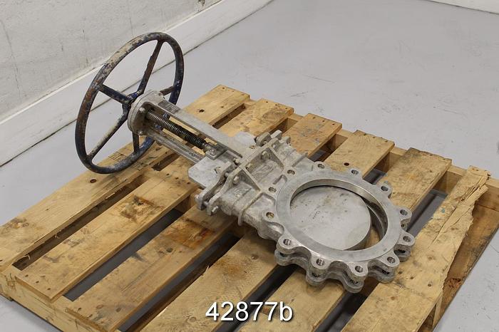 Used Flow Control Components 10" Hand Operated Knife Gate Valve #42877