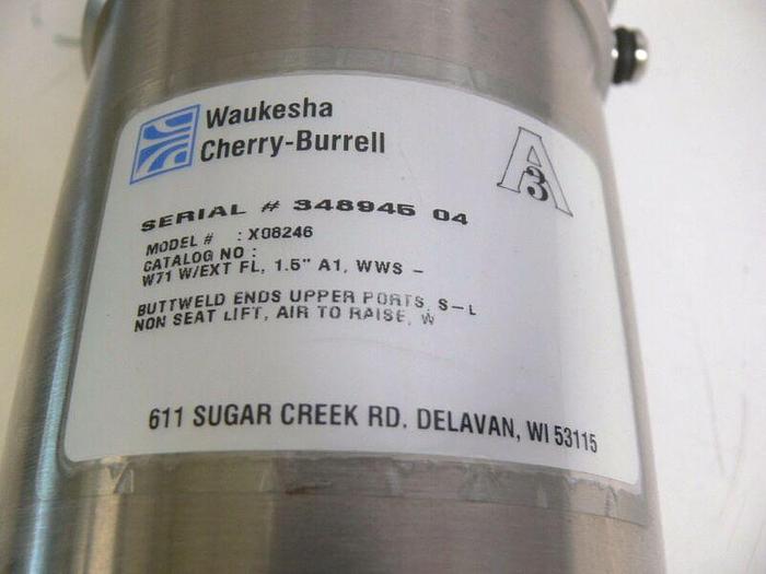 Used Waukesha Cherry-Burrell X08246 W71 W/EXT FL, 1.5" A1, WWS