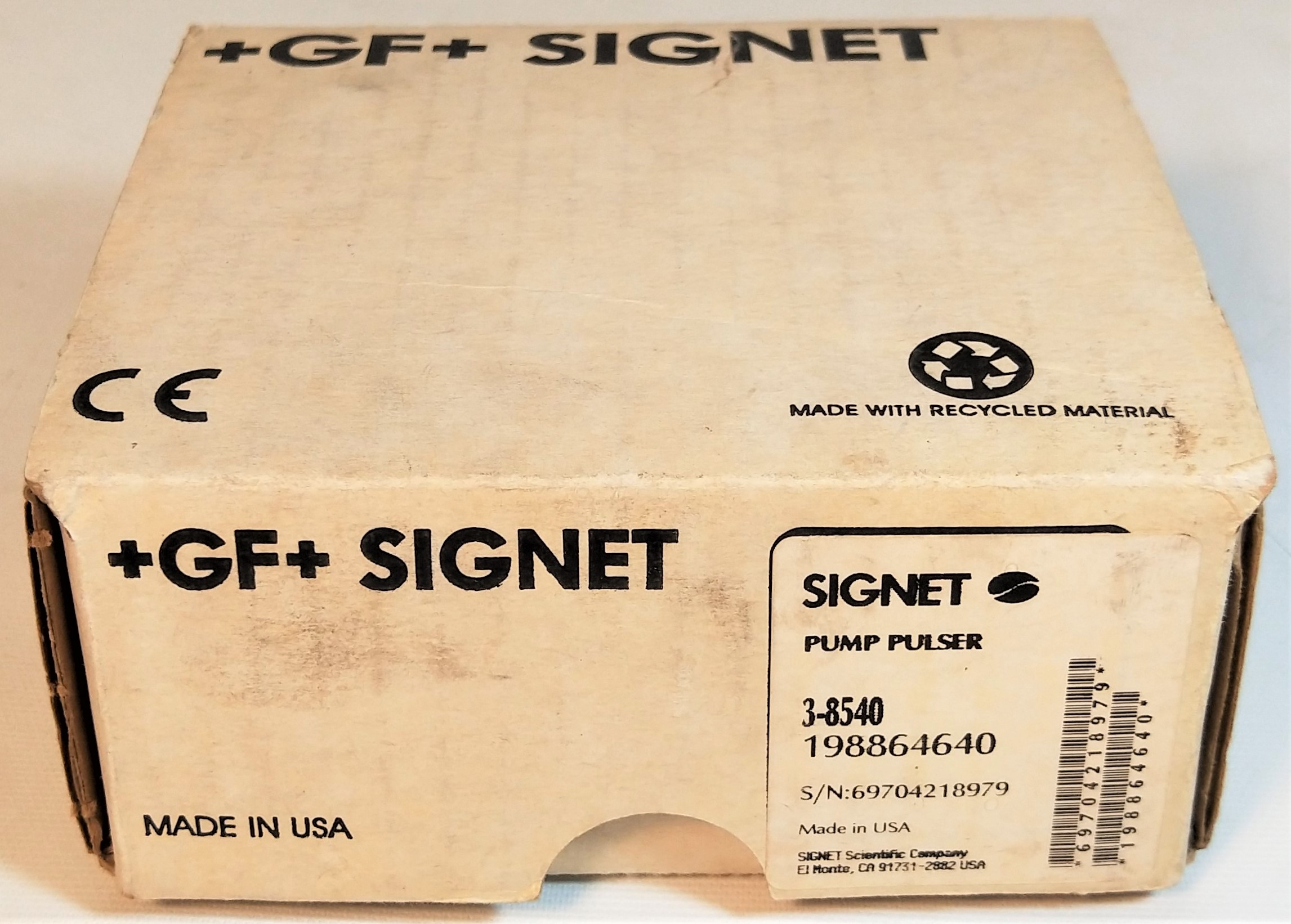 New Open Box (1500) GF Signet 3-8540 Pump Pulser Flow Transmitter