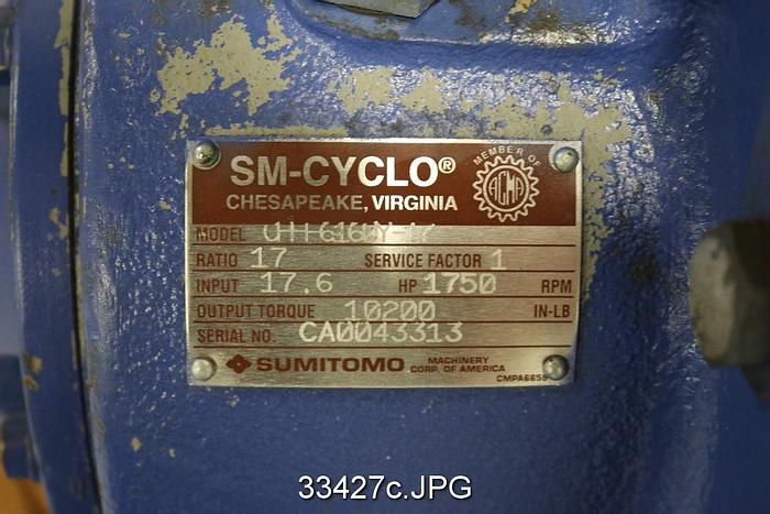 Unused SM-CYCLO CHH-6160Y-17 Gear Drive, Ration 17/1 #33427