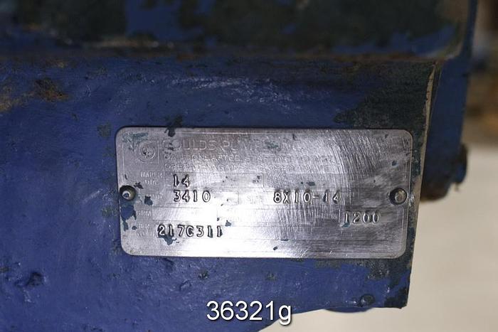 Used Goulds 3410 Split Case Pump, 8x10x14 #36321