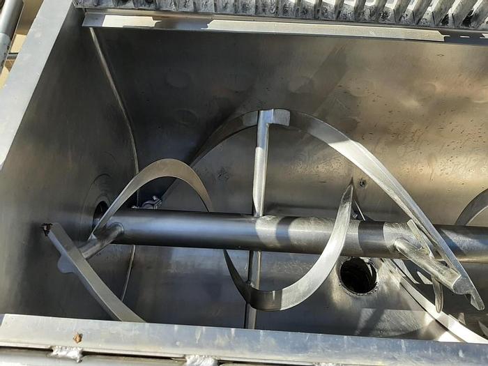 Used Mixer, Ribbon, 10 CF, 304 S/st, Jkt, 5 HP, #S742491